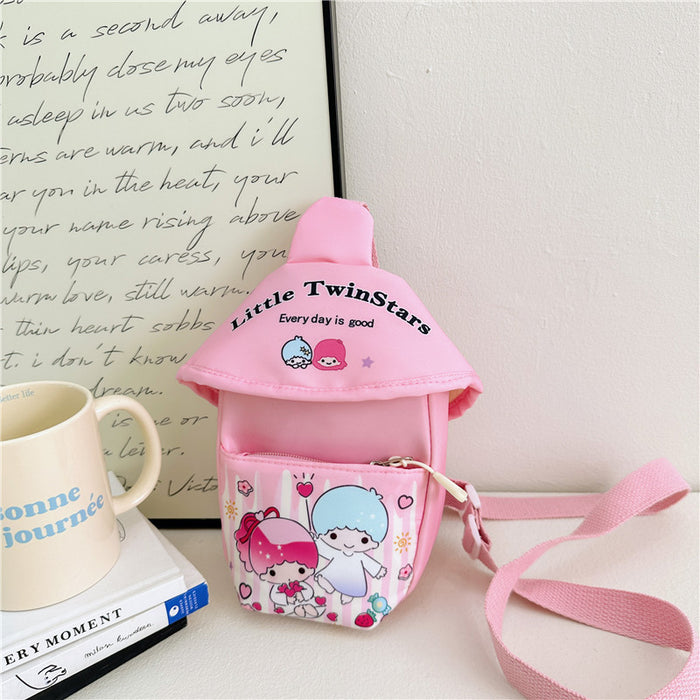 Wholesale Outdoor diagonal cross bag for children, cute chest bag, cartoon kindergarten chest bag, nylon coin purse for elementary school students