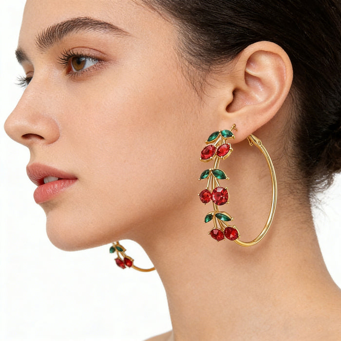 Wholesale Alloy Fruit Earrings with Pineapple Design Hanging Plating Jewelry Accessory