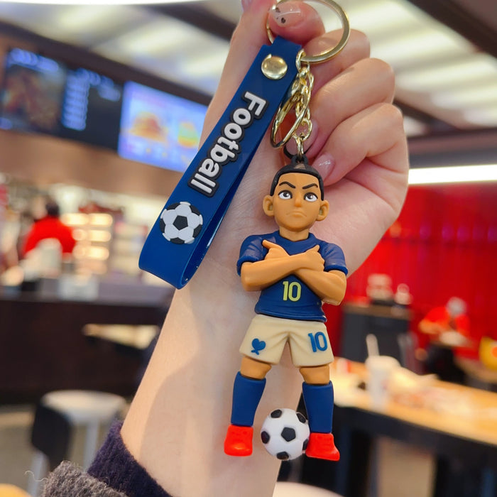 Wholesale Cartoon Football World Cup Star Keychain