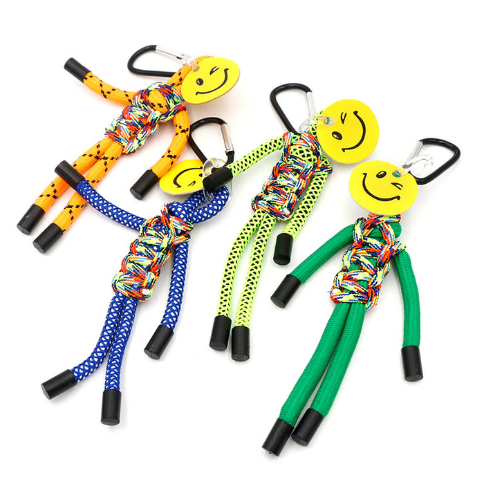 Wholesale Colorful Rope Pendant Keychain JDC-KC-QLP022