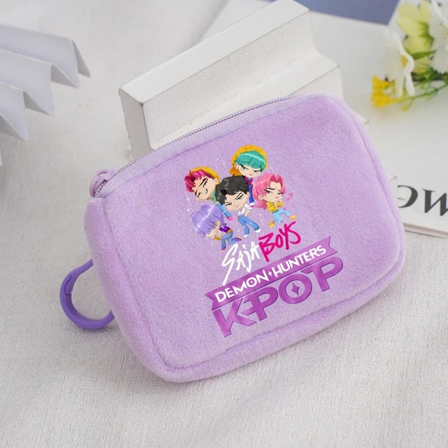 Wholesale KPop Devil Hunter Animal Coin Purse Cute Nylon Portable Wallet Casual Everyday Gift