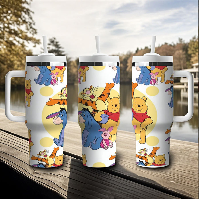 Wholesale Tumbler Cute Cartoon Pattern 40OZ Stainless Steel Car Ice Bullies Cup