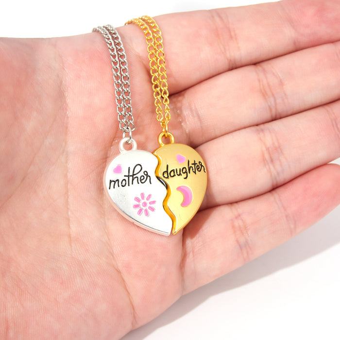 Wholesale Mother's Day Love Splicing Magnetic Pendant Necklace JDC-NE-YouM015