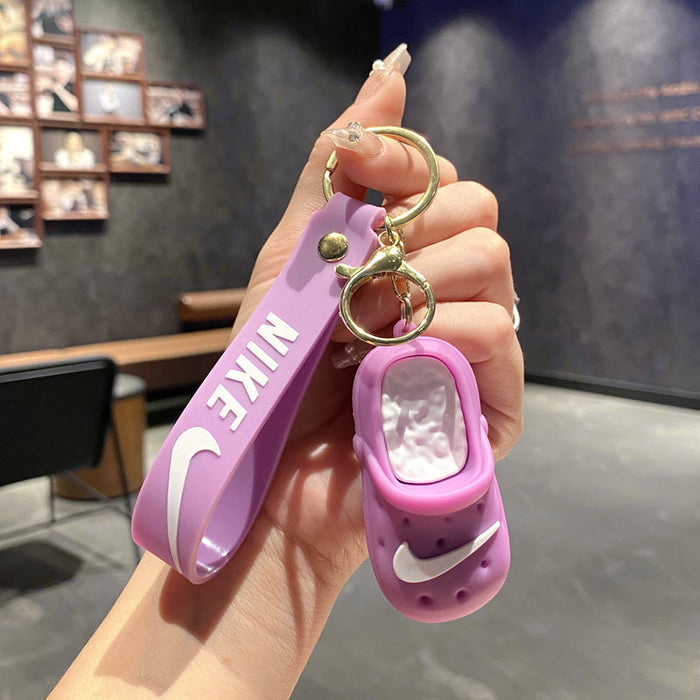 Wholesale Chic Slipper Keychain Metal Keyring Bag Charm MOQ≥2