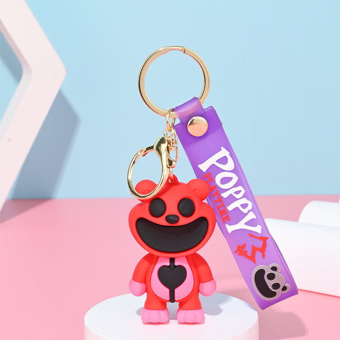 Wholesale cartoon doll silicone keychain JDC-KC-HongSheng012