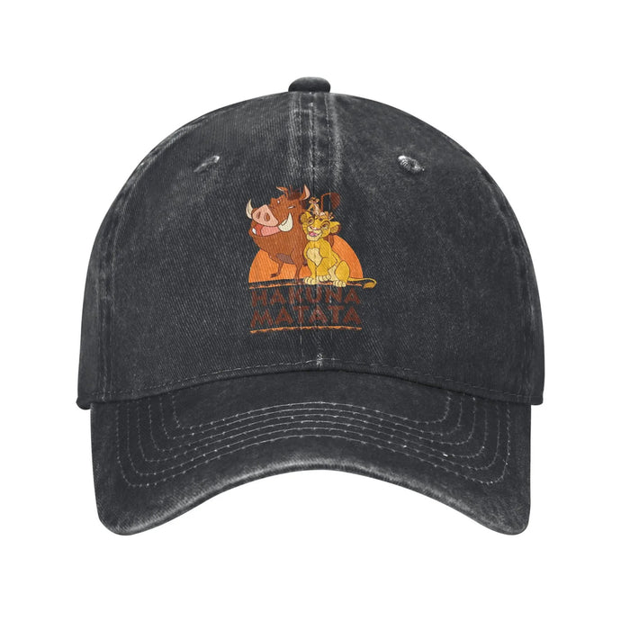 Wholesale Retro Cartoon Printed Baseball Cap Adjustable Summer Sun Hat With Letter Design
