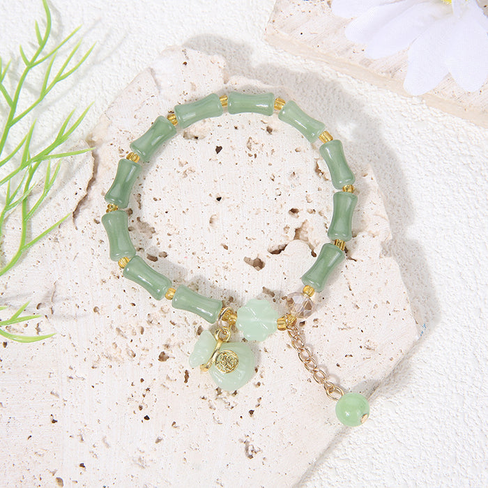Wholesale Bamboo bracelet high bracelet peace buckle jade gourd bracelet jewelry