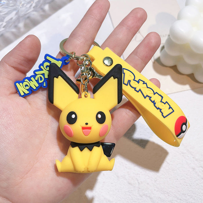 Wholesale Keychain pendant cartoon PVC doll car parts keychain