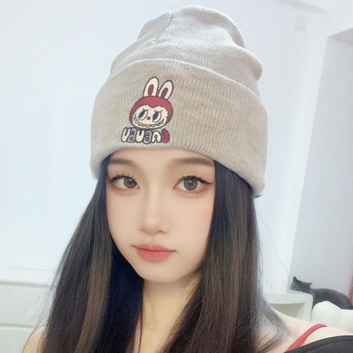 Wholesale Cartoon unisex knitted hats embroidered  knitted hats