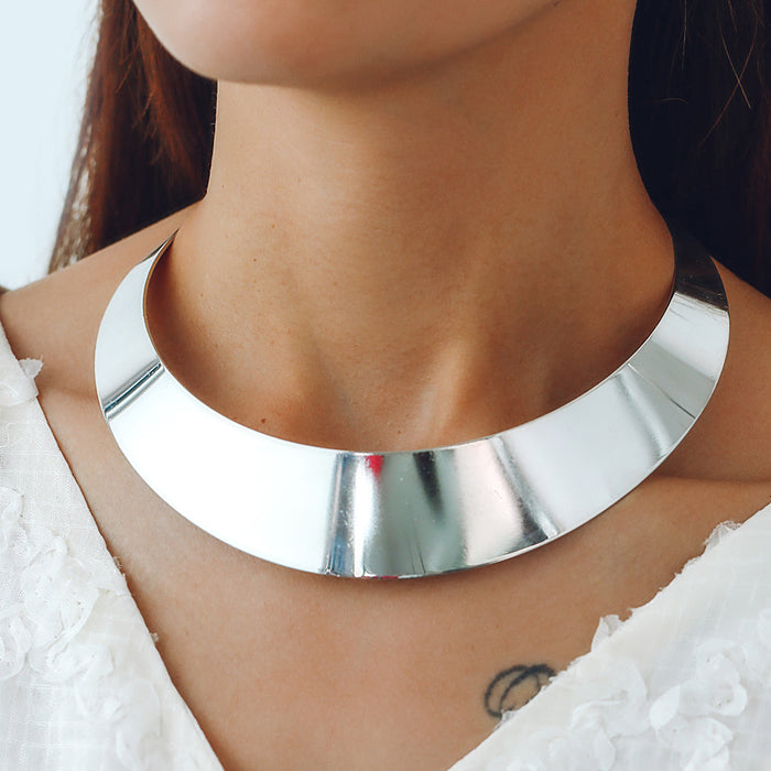 Wholesale Jewelry Punk Metal Exaggerated Collar Necklace Collar