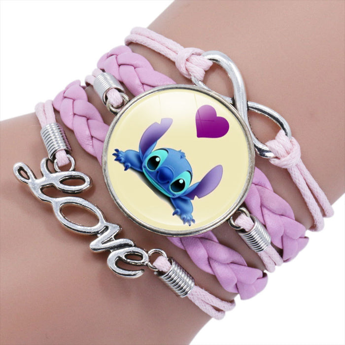 Wholesale Cartoon Braided Multi-layer Gemstone Bracelet JDC-BT-NH019