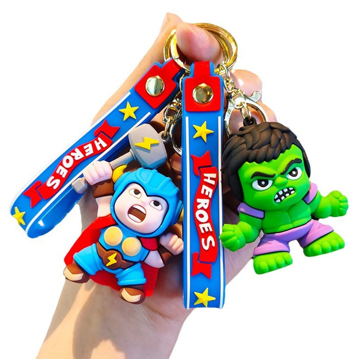 Wholesale Rubber Cartoon Doll Keychain JDC-KC-Tingm194