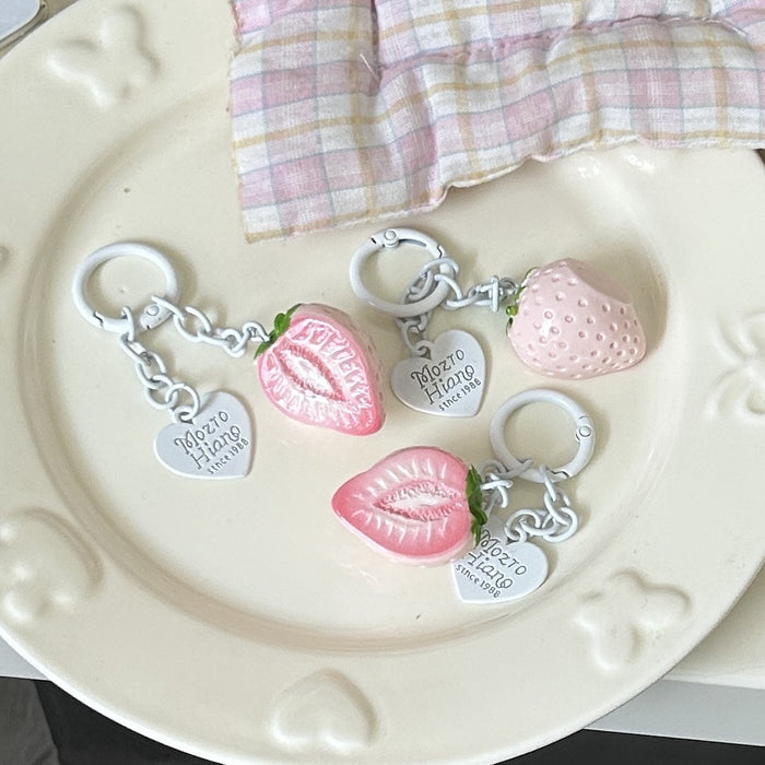 Wholesale Sweet Simulated Strawberry Keychain