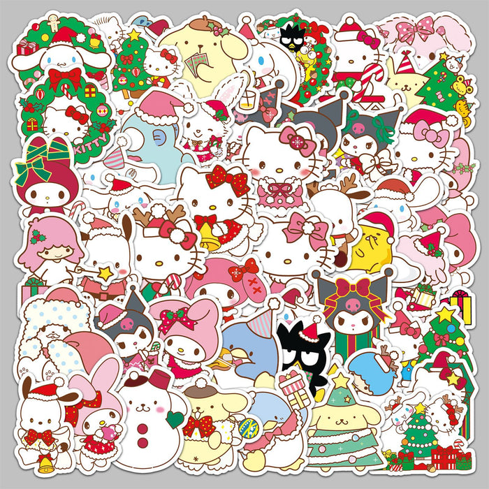 Wholesale 50pcs Christmas Cartoon Cute Waterproof  Stickers
