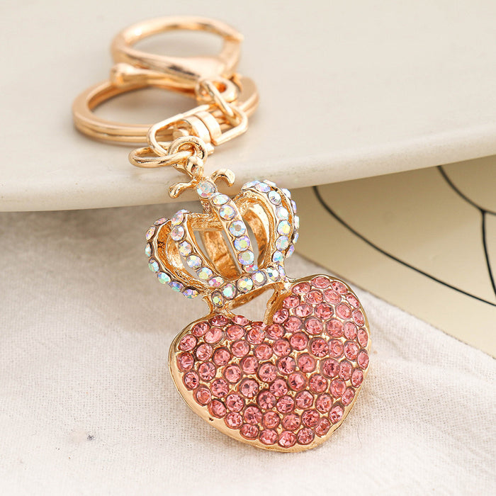 Wholesale Diamond Love Crown Alloy Keychain JDC-KC-ChaoK043