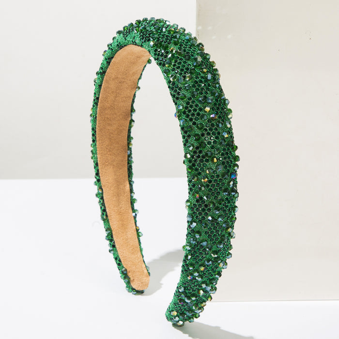 Wholesale Full Diamond Crystal Headband for Women High Crown Hair Accessory