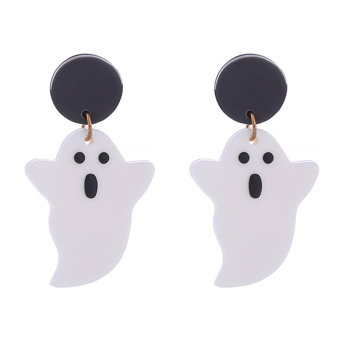 Wholesale  Pumpkin Cat Skull Funny Earrings Alternative Acrylic Earrings