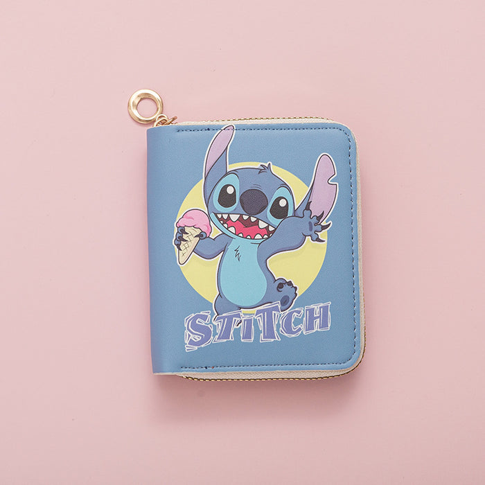 Wholesale Wallet Short Zipper Student Cartoon  Wallet Coin Purse Card Holder