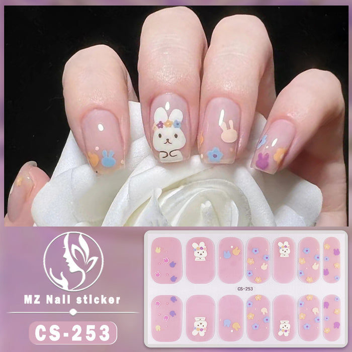 Wholesale No-bake Gel Waterproof Long-lasting 3D Nail Stickers JDC-NS-ARS006