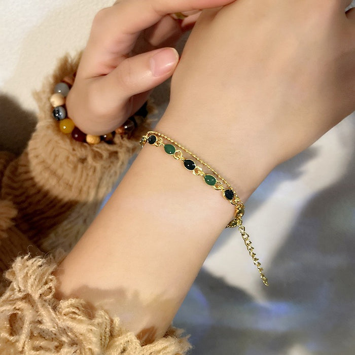 Wholesale Cat' s Eye Stone star bracelet jewelry student temperament