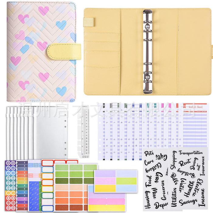 Wholesale Pu Notebook Cash Budget Loose-Leaf Financial Notebook