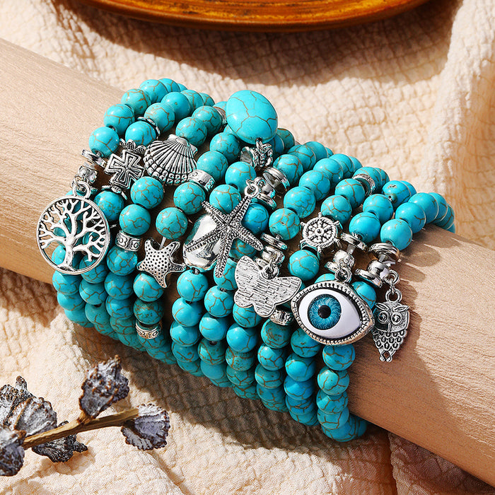 Wholesale Bohemian Ethnic Style Turquoise Bracelet JDC-BT-ManY004