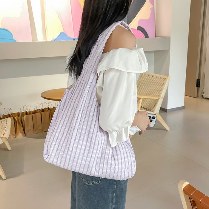 Wholesale Hollow grid vest bag, premium canvas bag, shoulder bag, tote bag