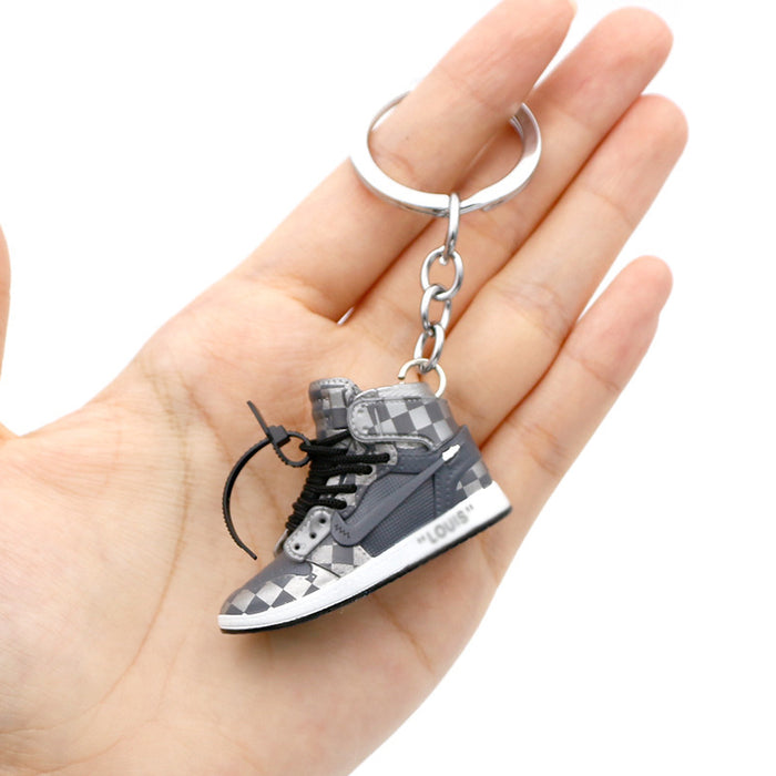 Wholesale 3D Stereoscopic Basketball Shoes PVC Keychain JDC-KC-QLPing020