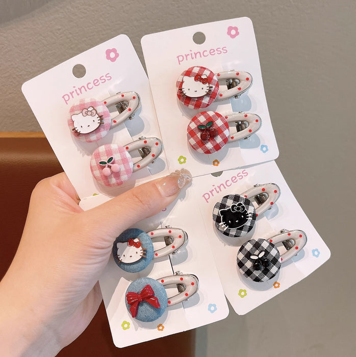Wholesale Children' s Hairpin Cute Cartoon Cat Hair Clips