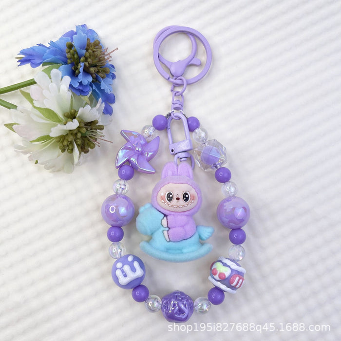 Wholesale New Flocked Wizard Plush Cute Phone Chain Keychain Bag Doll Pendant Accessories