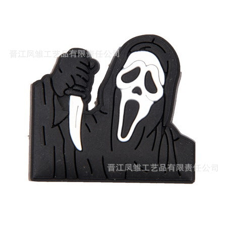 Wholesale 50pcs Horror Tarot  Series Shoes Charms Accessories Slippers Accessories Patch Decorative Shoe Buckle