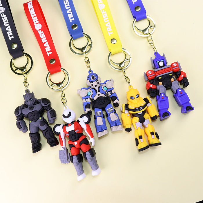 Wholesale Silicone Cartoon Keychain for Boys Bag Charm Car Key Accessory Birthday Gift