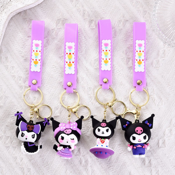 Wholesale Cartoon Silicone Cute Doll Keychain