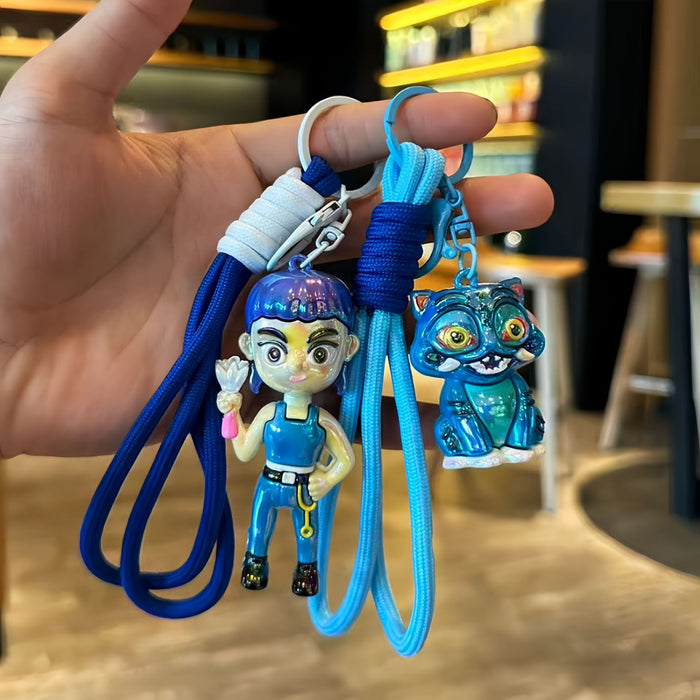 Wholesale KPOP Cartoon Anime Electroplated Keychain Pendant