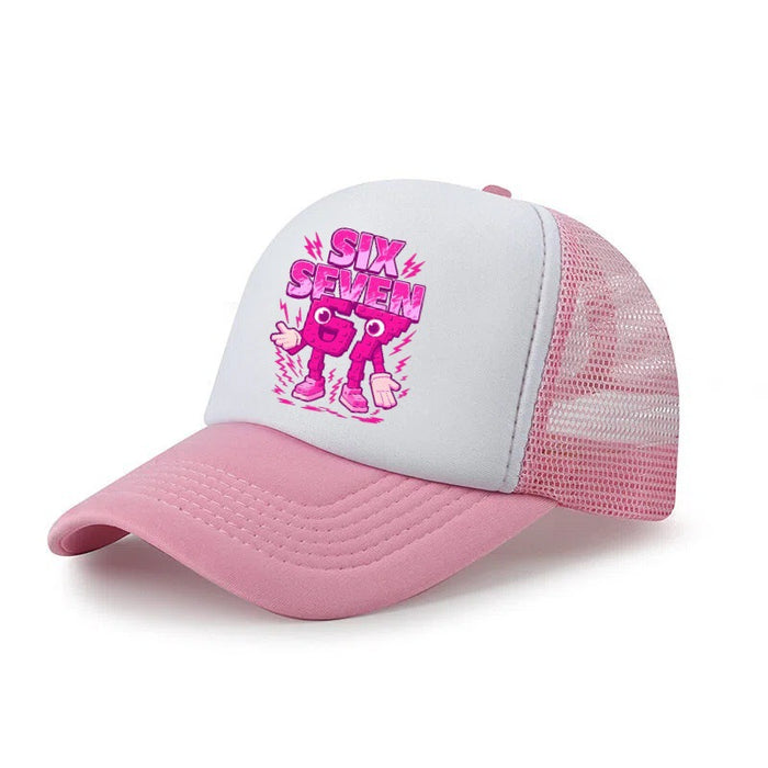 Wholesale Stylish Kids Cartoon Baseball Cap Breathable Mesh Unisex Sun Hat Extended Brim Fashion Accessory