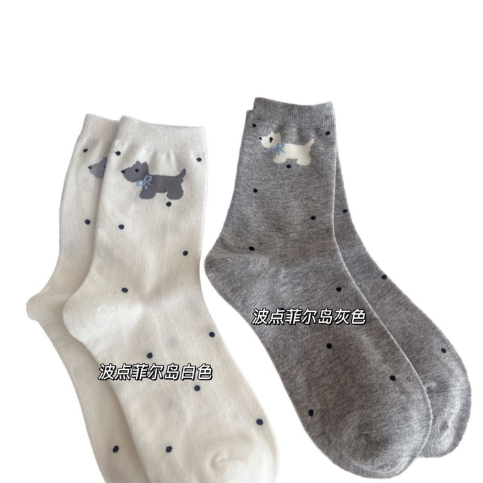 Wholesale Socks Butterfly Knot Cotton Middle Socks Thin Breathable Socks