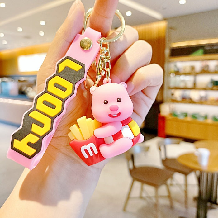 Wholesale Silicone Cartoon Doll Keychain JDC-KC-MingT207