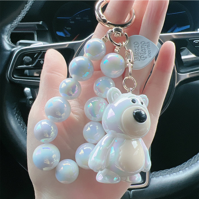 Wholesale  Bear Keychain Couple Cartoon  Pendant Keychain Bag Doll Decorative Pendant