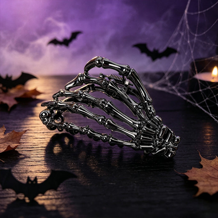 Wholesale  Bat Skeleton Claw Clip Zinc Alloy Metal Hair Accessory Trendy Updo Clip For Women Boutique Resale Gift