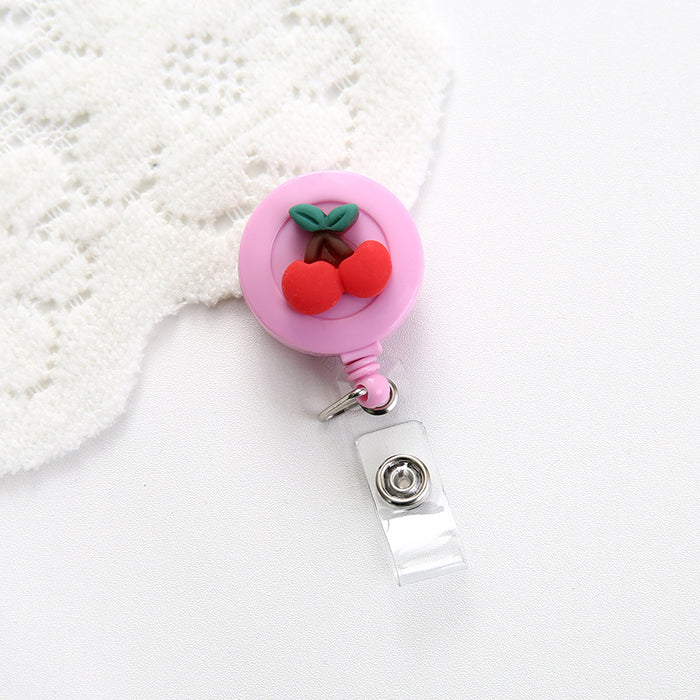 Wholesale Cute Resin Decorative Round Easy Pull Keychain JDC-KC-GangSheng001