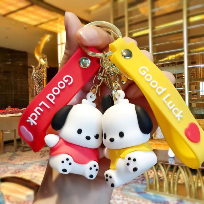 Wholesale Cute 3D Doll Silicone Keychain JDC-KC-MingT149