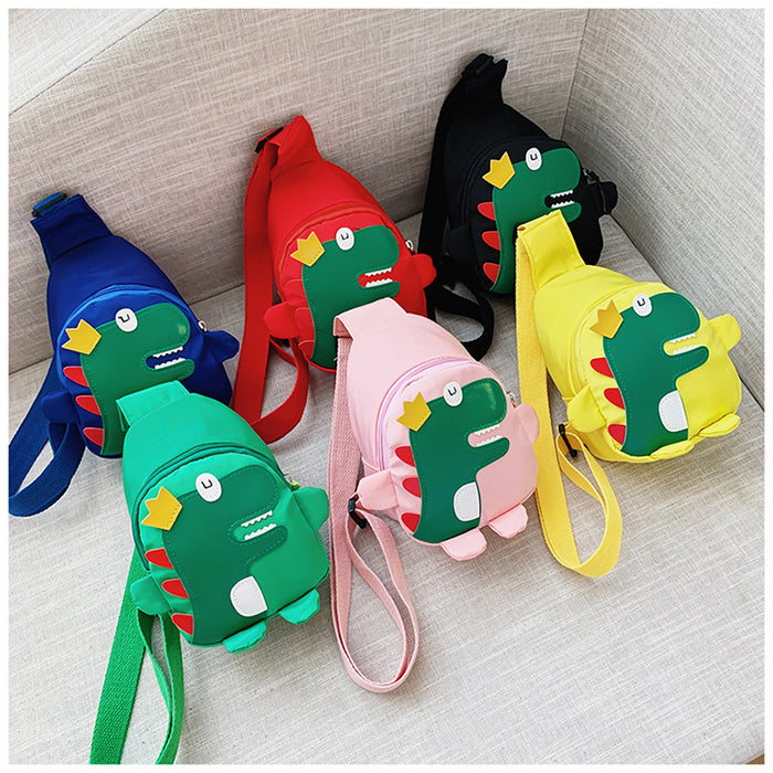 Wholesale Children's Bags Cute and Fashionable Children's Stylish Mini Dinosaur Cartoon Single Shoulder Crossbody Bag JDC-SD-MO001