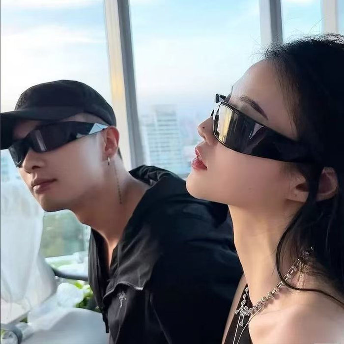 Wholesale Sunglasses with UV protection, fashionable headband, concave design, sunglasses