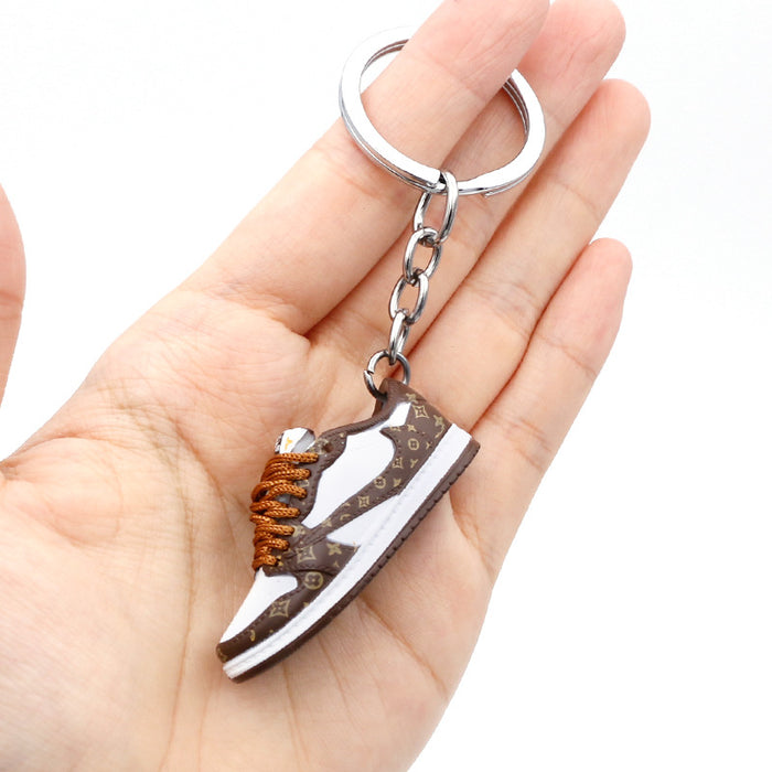 Wholesale PVC Basketball Shoe Model Keychain JDC-KC-QLPing013