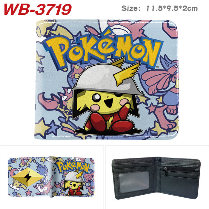 Wholesale Cute Anime Elf Pattern PU Bifold Wallet Short Card Holder Coin Purse Everyday Chic Fashion Accessory
