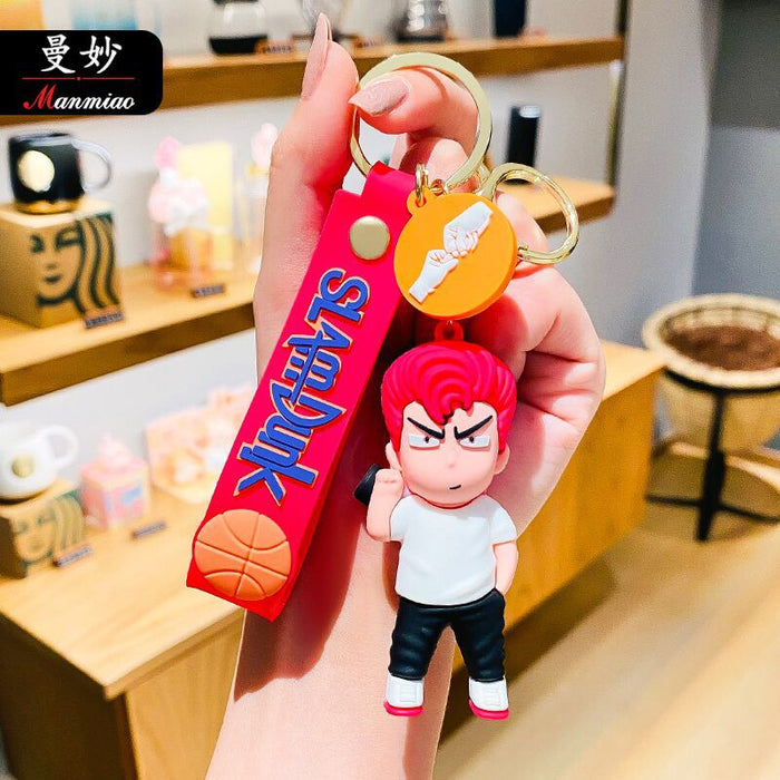 Wholesale Cartoon Doll Silicone Keychain JDC-KC-HongSheng009