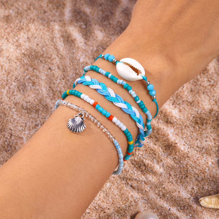 Wholesale Bohemian Beach Bracelet Set Alloy Handmade Charm Bracelets