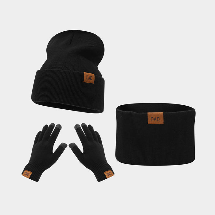 Wholesale Letter Mark Winter Warm Hat Set