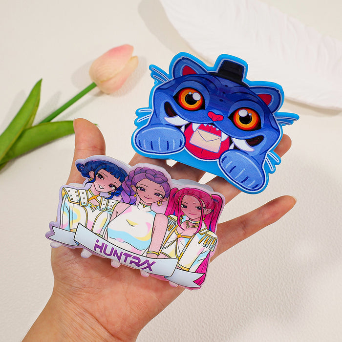 Wholesale Kpop Acrylic Material Handmade Hair Claw Clip