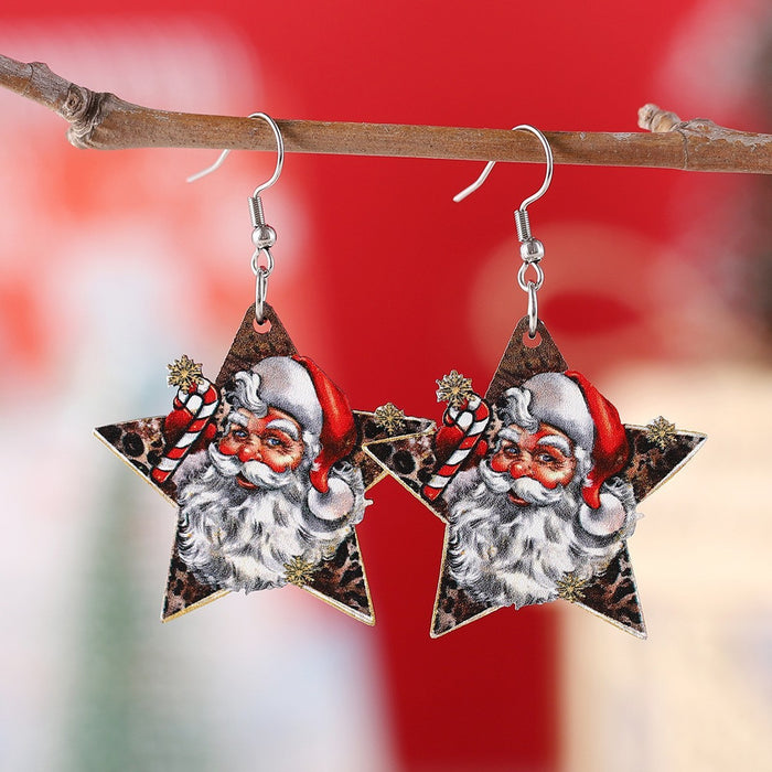 Wholesale Christmas Cartoon Acrylic Earrings